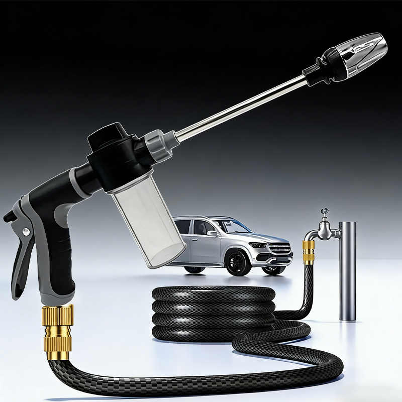 Pressure Washer Foam Gun - ปืนฉีดน้ำล้างรถแรงดันสูง, ทำความสะอาดภายนอกรถบ้าน, ทำความสะอาดด้วยโฟม, หัวฉีดน้ำในสวน, ฝักบัวในสวน