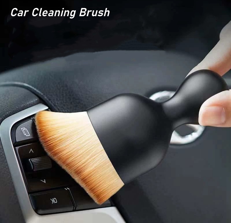 Dirt Brush Interior - แปรงทำความสะอาดขนนุ่มสำหรับช่องระบายอากาศในรถยนต์ อุปกรณ์กำจัดฝุ่นและสิ่งสกปรกในช่องว่างภายในรถยนต์ อุปกรณ์เสริมสำหรับรถยนต์