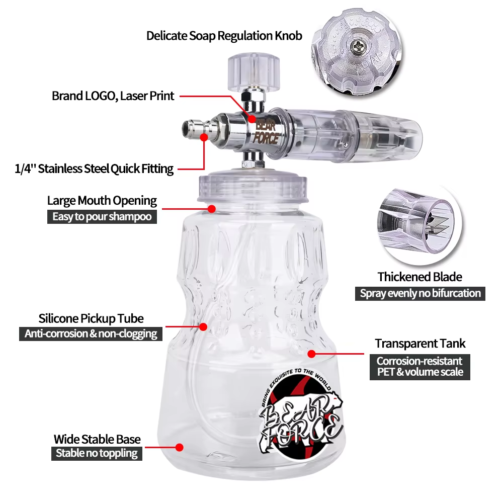 ปืนฉีดโฟมอลูมิเนียมสำหรับเครื่ - Pressure Washer Foam Gun บทวิจารณ์และราคา
