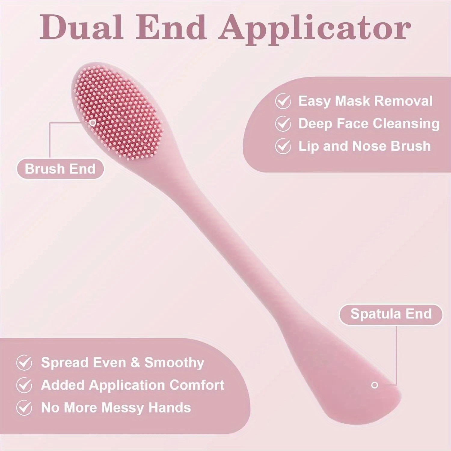 Double HEAD Facial Mask แปรงซิ - Wax Applicator Pad บทวิจารณ์และราคา