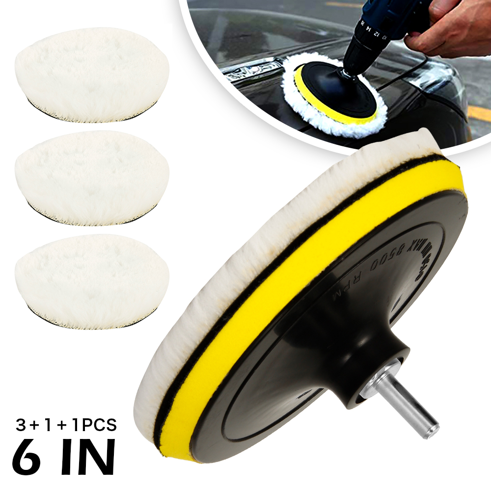 ชุดแผ่นขัดเงารถยนต์ 5 ชิ้น ขนา - Polish Pad Set Buffer บทวิจารณ์และราคา